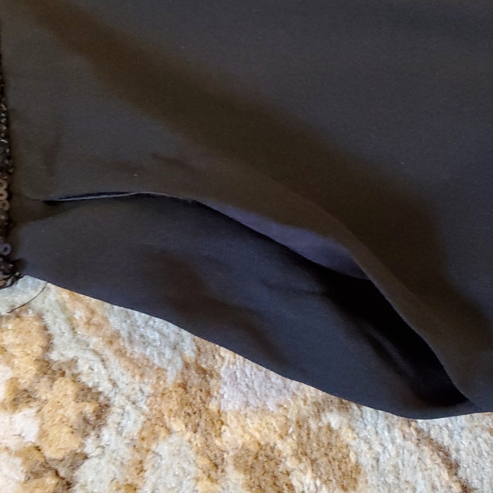 Eliza J Black Sequine wrap detail ankle wide leg jumpsuit vneck Sleeveless 24 W - Picture 11 of 13